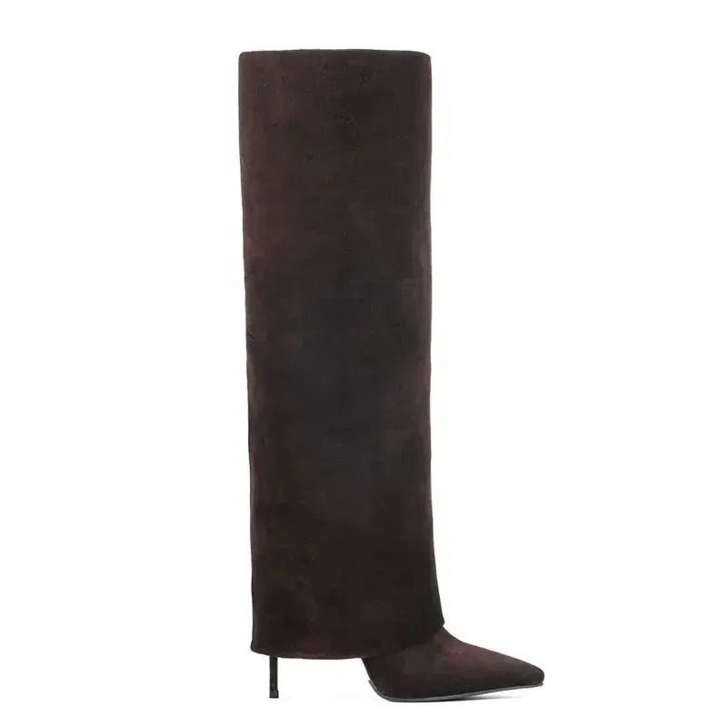 Sleek Stiletto Knee-High Boots