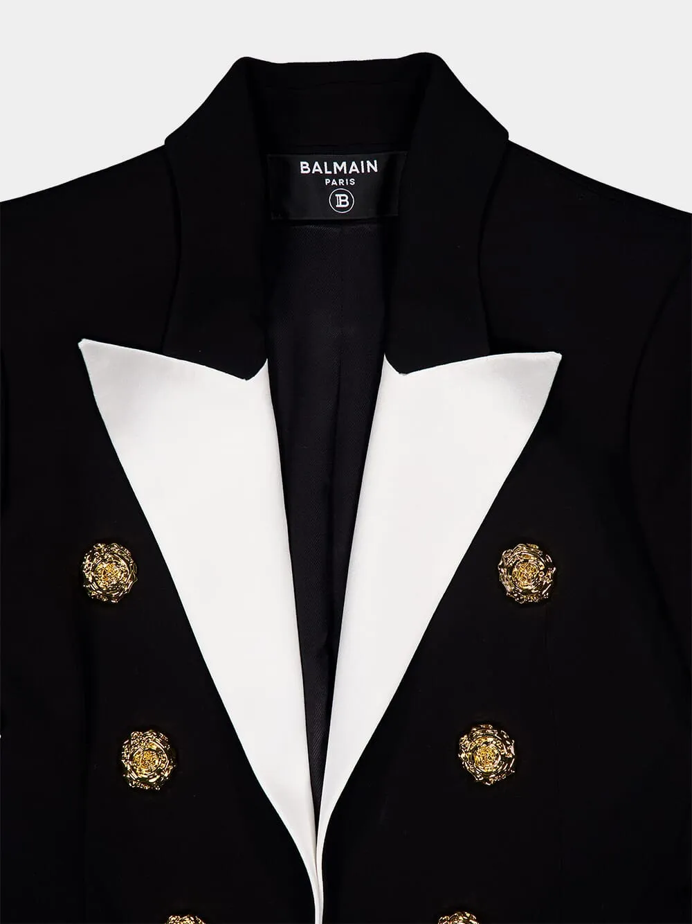 Slim-Fit Roses Button Blazer