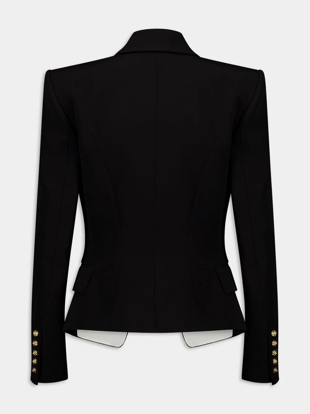 Slim-Fit Roses Button Blazer