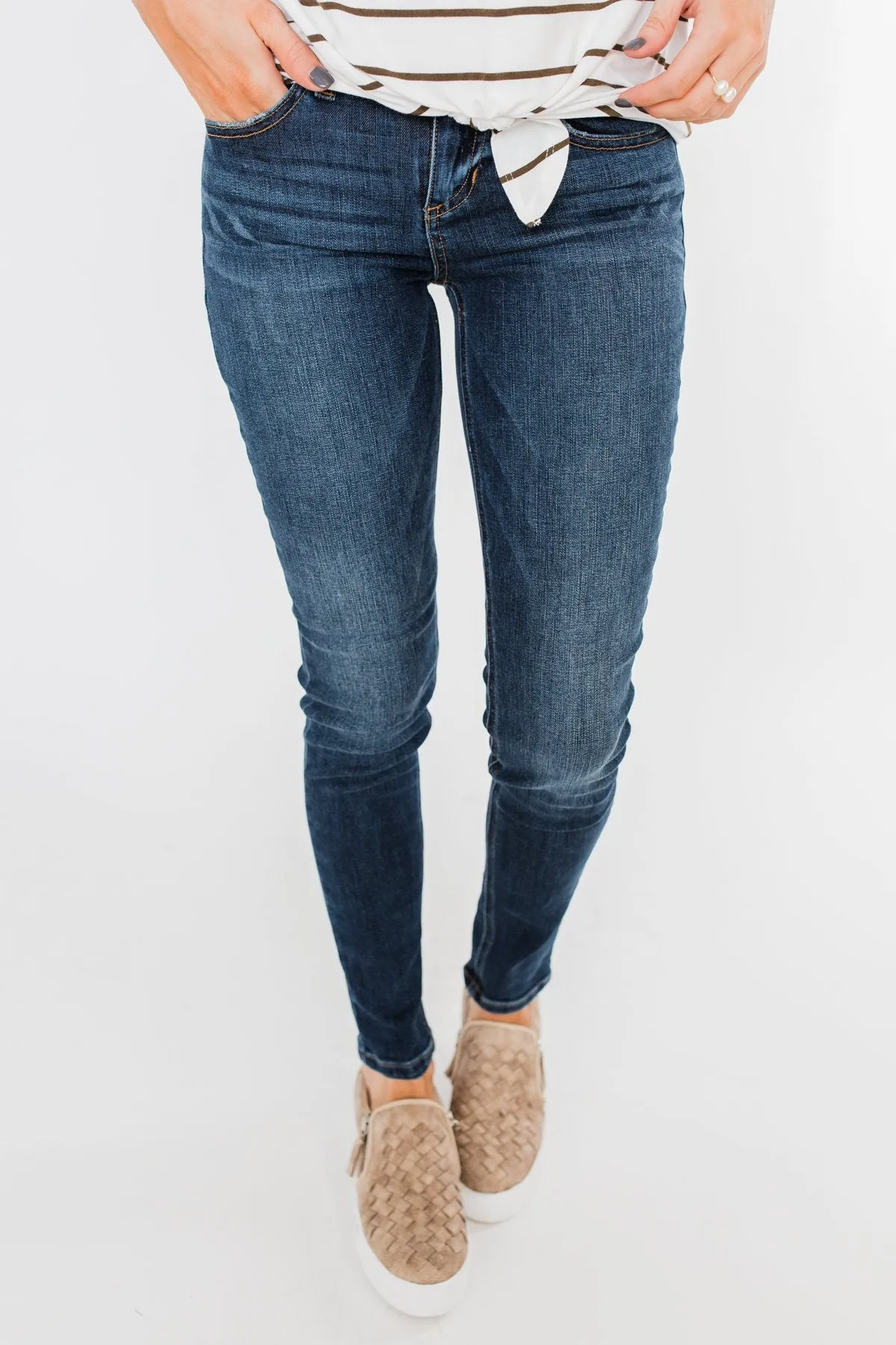 Sneak Peek Jeans- Becky Dark Wash