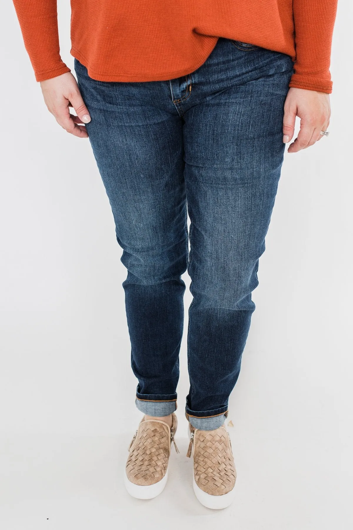 Sneak Peek Jeans- Becky Dark Wash