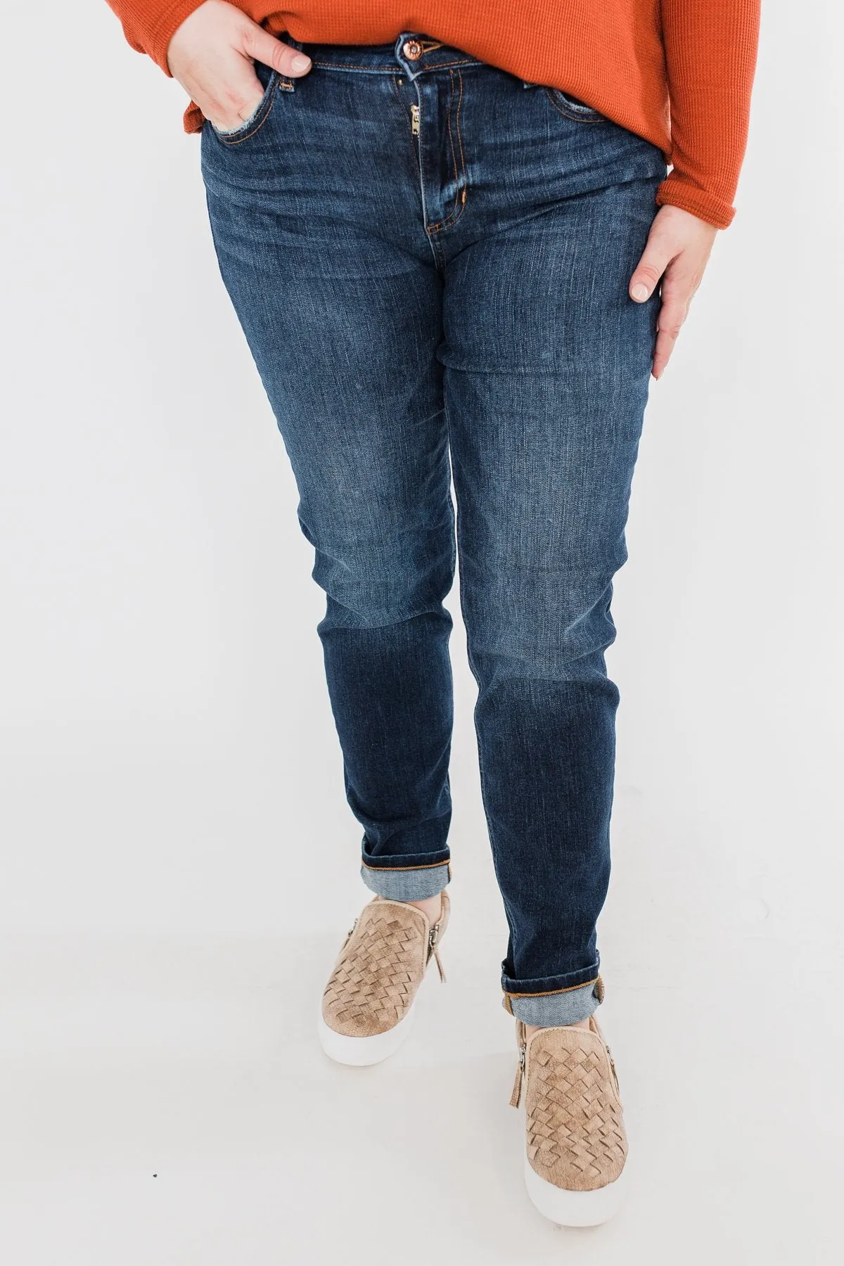 Sneak Peek Jeans- Becky Dark Wash