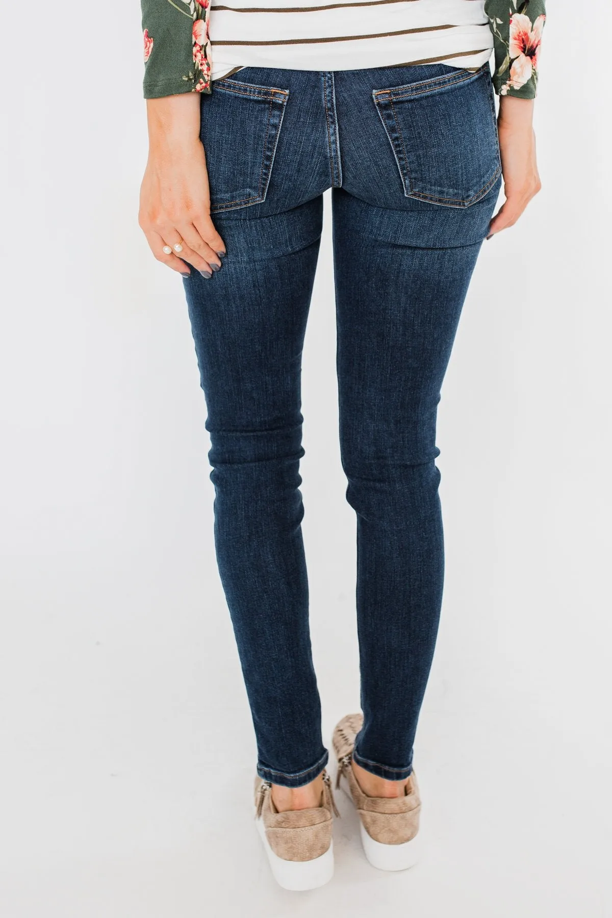 Sneak Peek Jeans- Becky Dark Wash