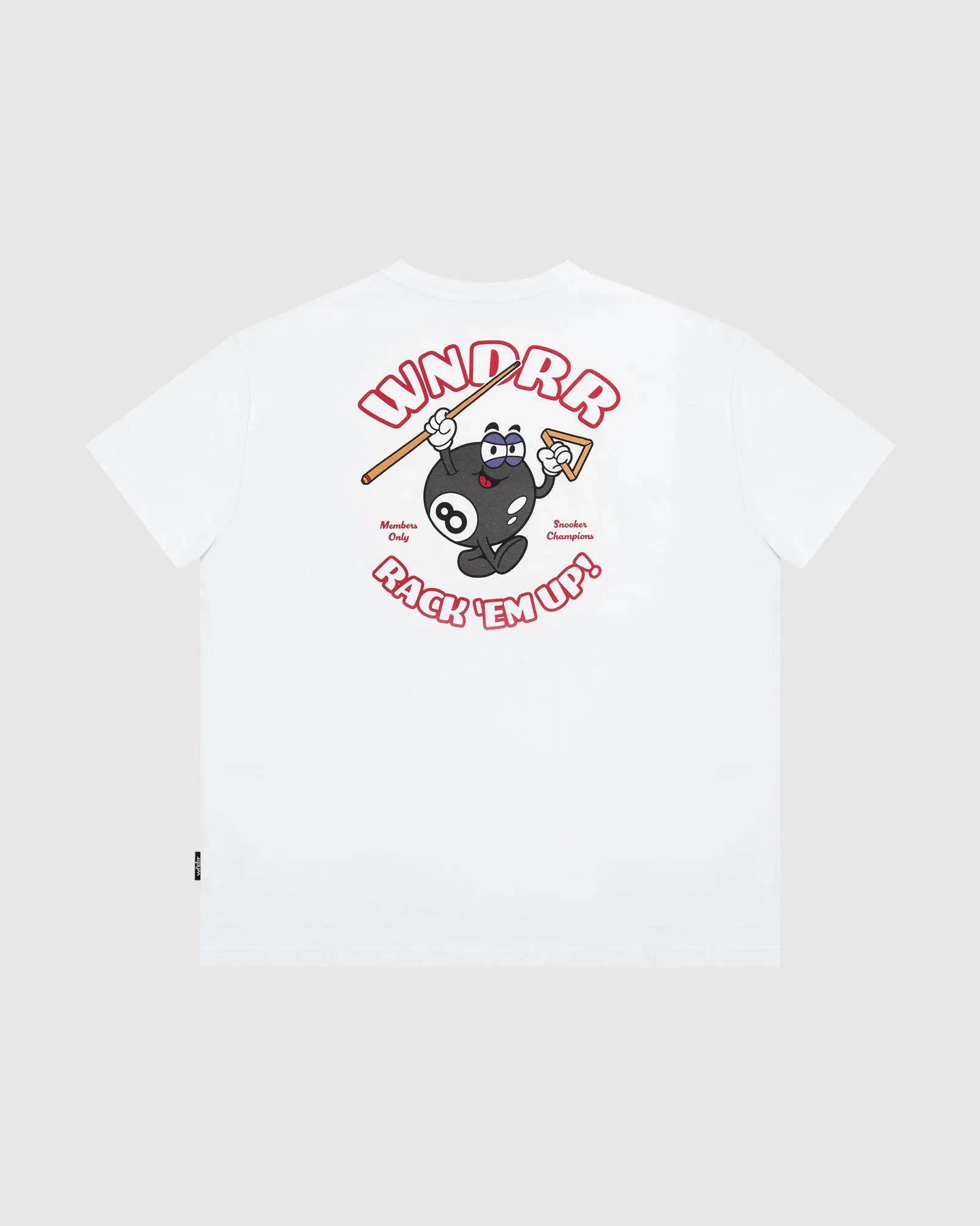 SNOOKER BOX FIT TEE - WHITE