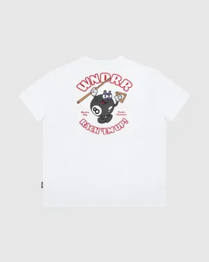 SNOOKER BOX FIT TEE - WHITE