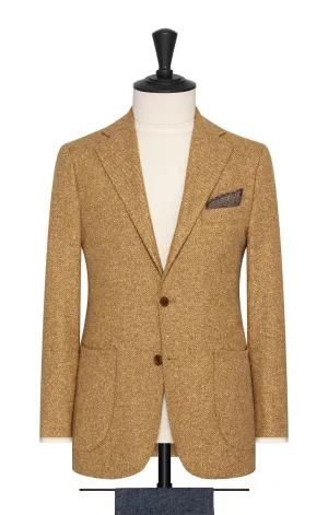 Solbiati Mustard Faux Uni Wool & Silk Slubbed Twill