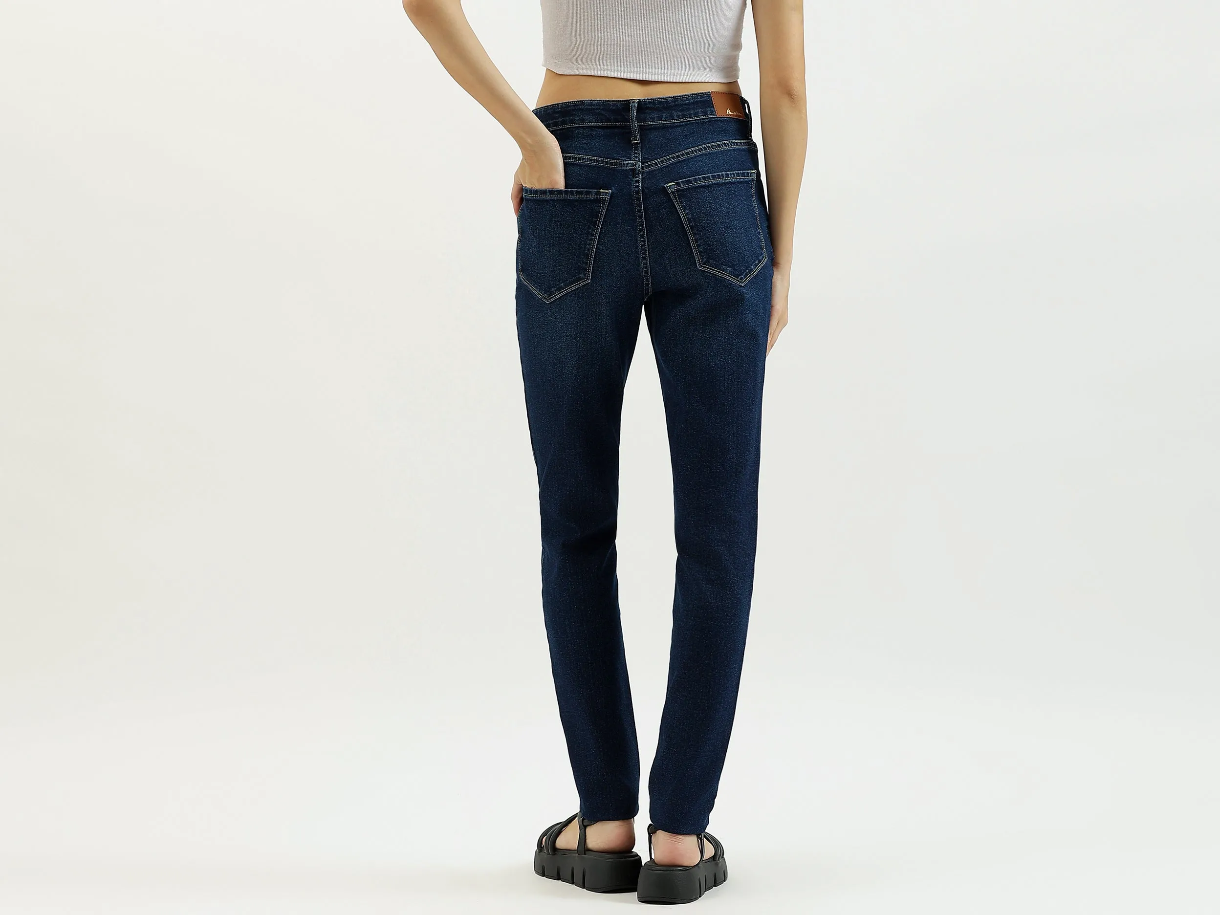 Solid Skinny Fit Jeans