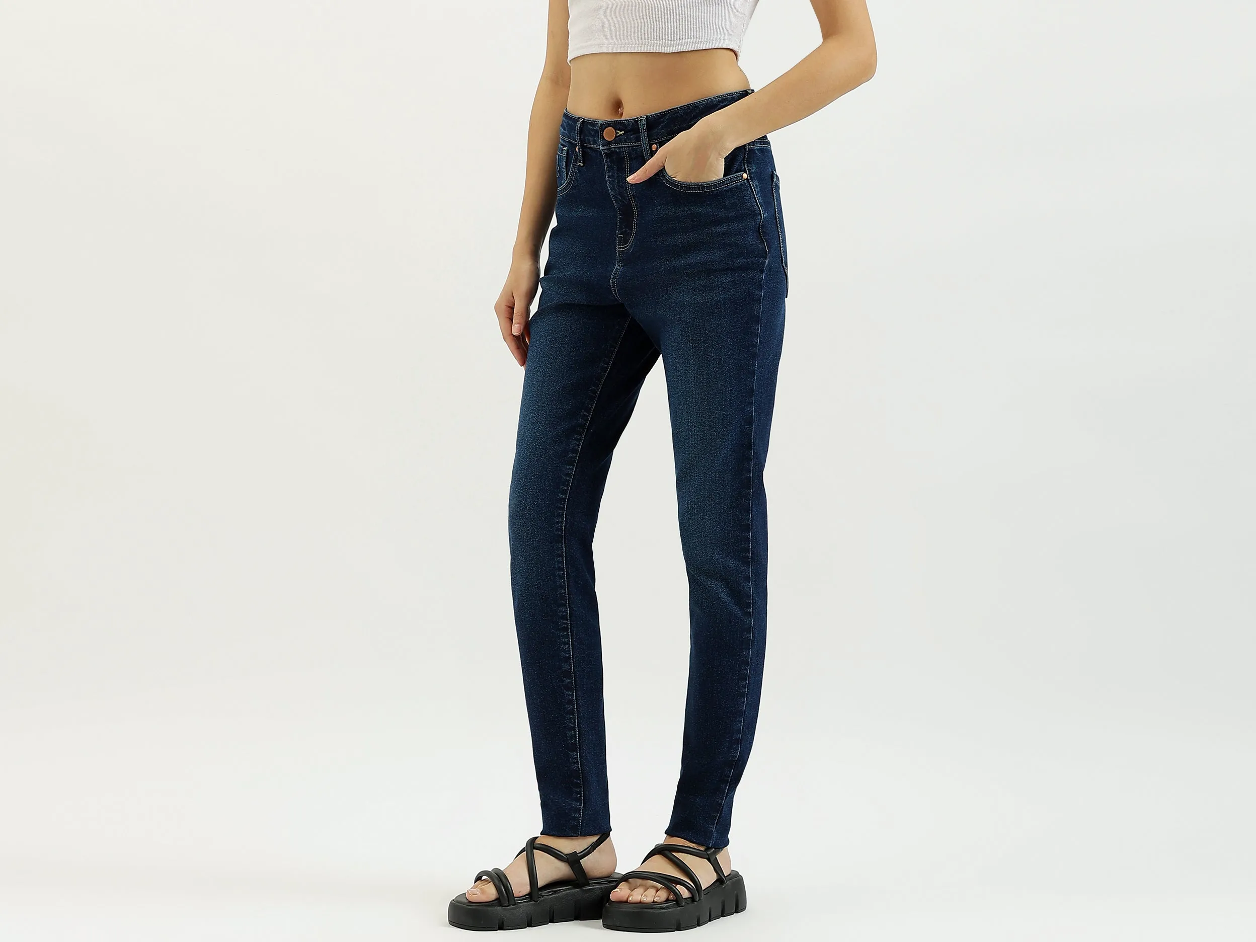 Solid Skinny Fit Jeans