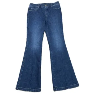 SPANX Jeans, Women's Size L, Blue Denim Stretch SPANXshape EveryWear Flare Jeans