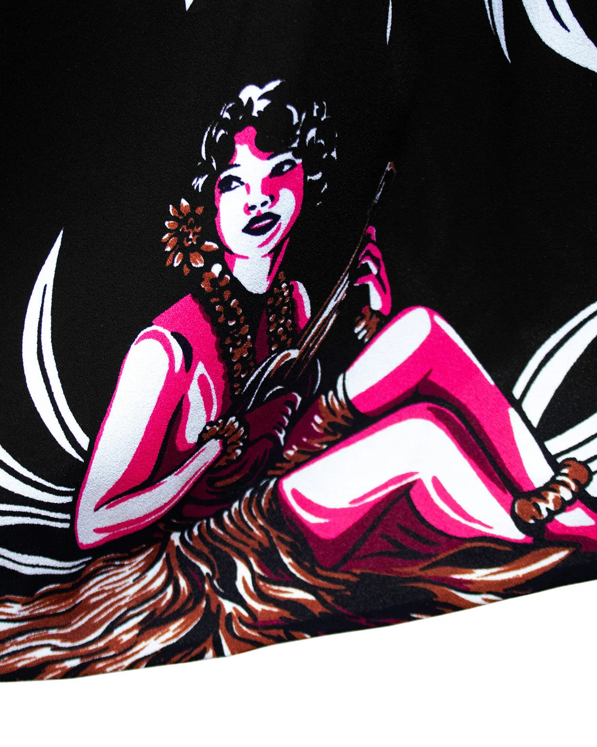 Spring 2014 Hawaiian Hula Girl Print Skirt