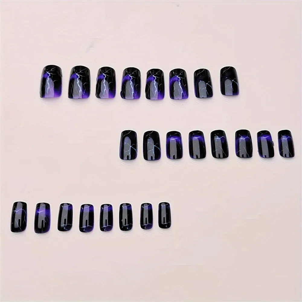Square Lightning Edgy Purple