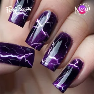 Square Lightning Edgy Purple