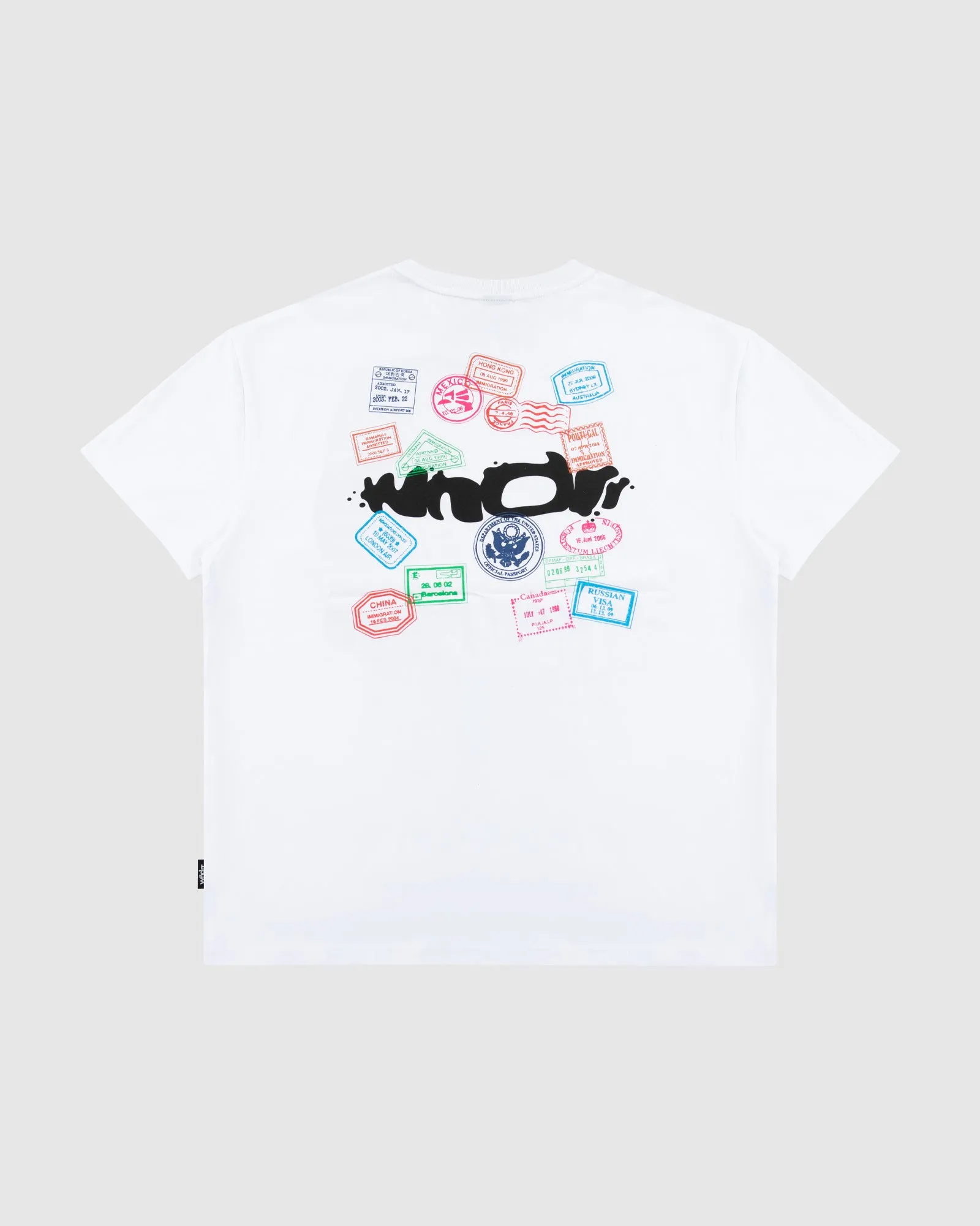 STAMP BOX FIT TEE - WHITE