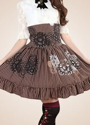 Steampunk Gear Pattern Skirt