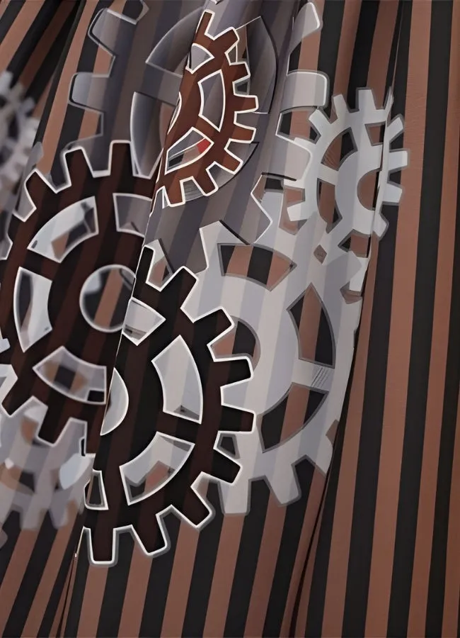 Steampunk Gear Pattern Skirt