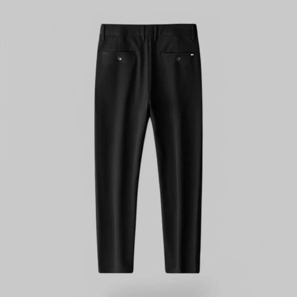 Straight Fit Stretch Casual Trousers