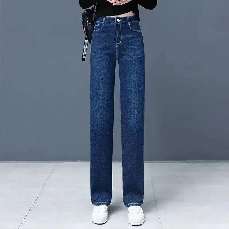 Straight Jeans Fashion High