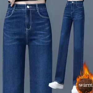 Straight Jeans Fashion High