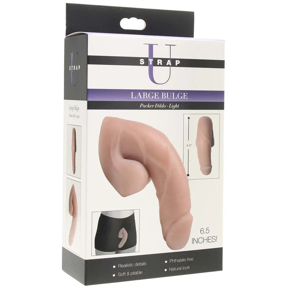 Strap U Large Bulge 6.5 Inch Packer Dildo in Light