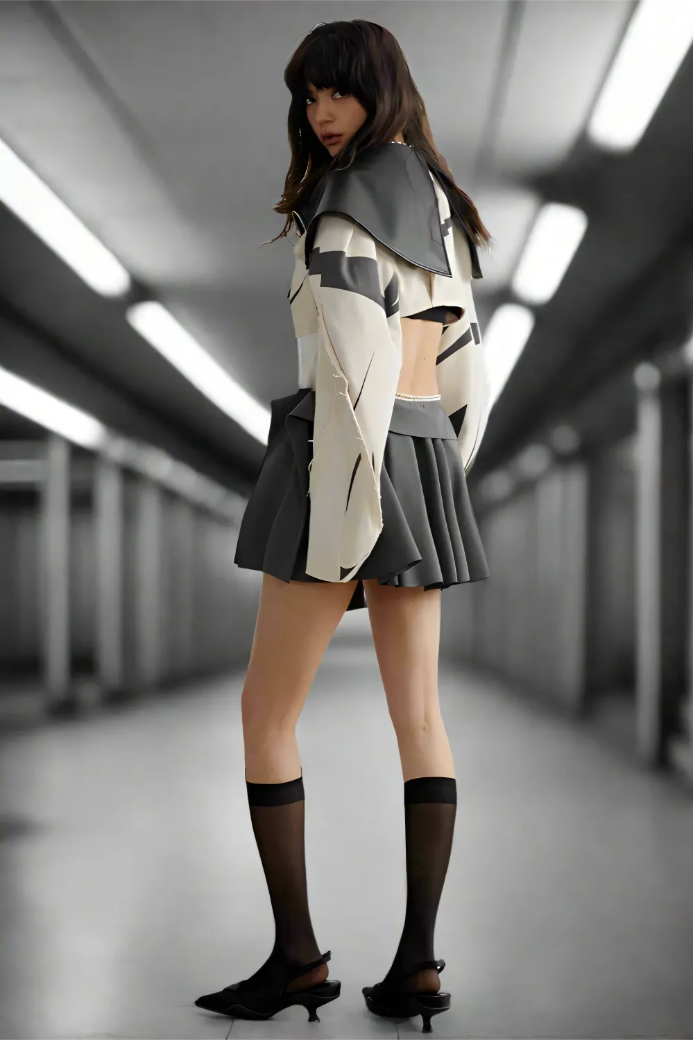 Strata Zipped Crop Jacket