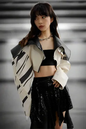 Strata Zipped Crop Jacket