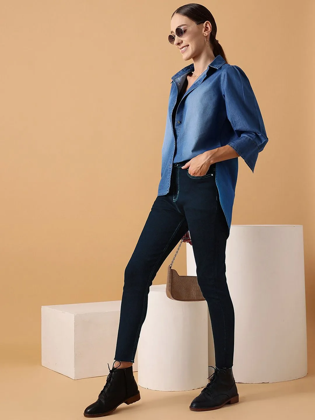STREET 9 Women Narrow Slim Fit Clean Look Stretchable Jeans