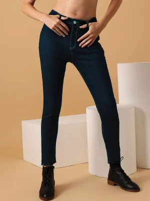 STREET 9 Women Narrow Slim Fit Clean Look Stretchable Jeans