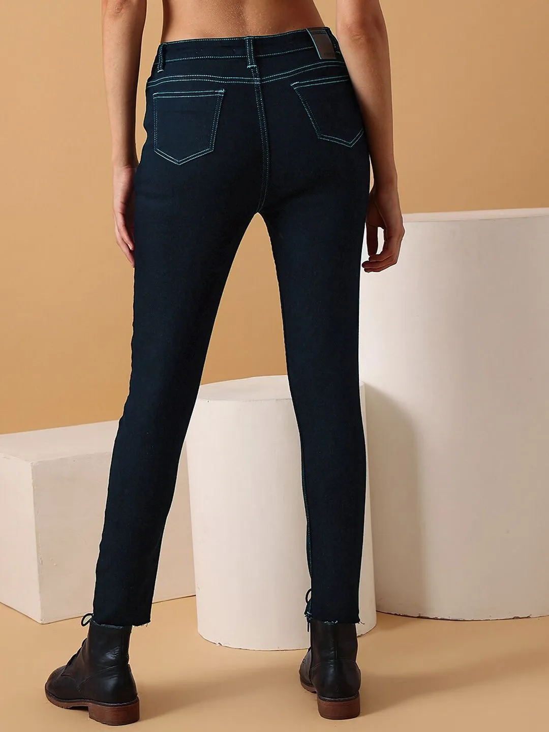 STREET 9 Women Narrow Slim Fit Clean Look Stretchable Jeans