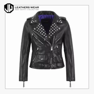 Studded Womens Leather Jacket
