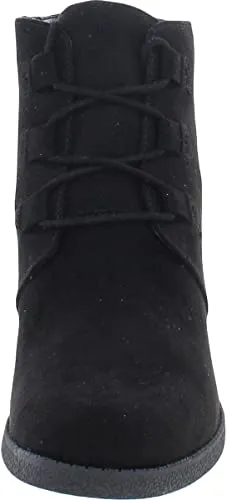 Style & Co. Womens Noellee Ankle Zip-Up Wedge Boots Black 8 Medium (B,M)