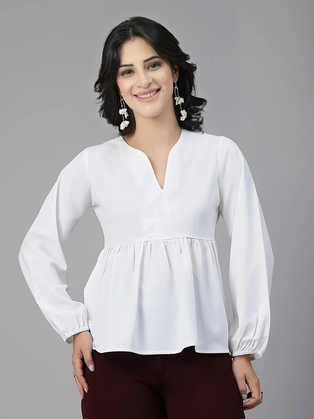 Style Quotient Women White top