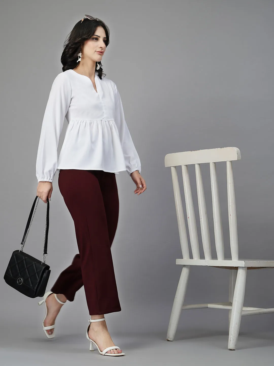 Style Quotient Women White top