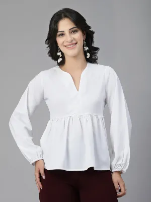 Style Quotient Women White top