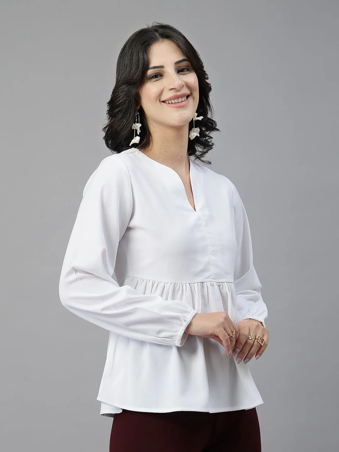Style Quotient Women White top