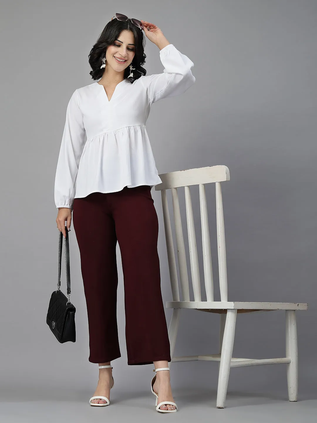Style Quotient Women White top