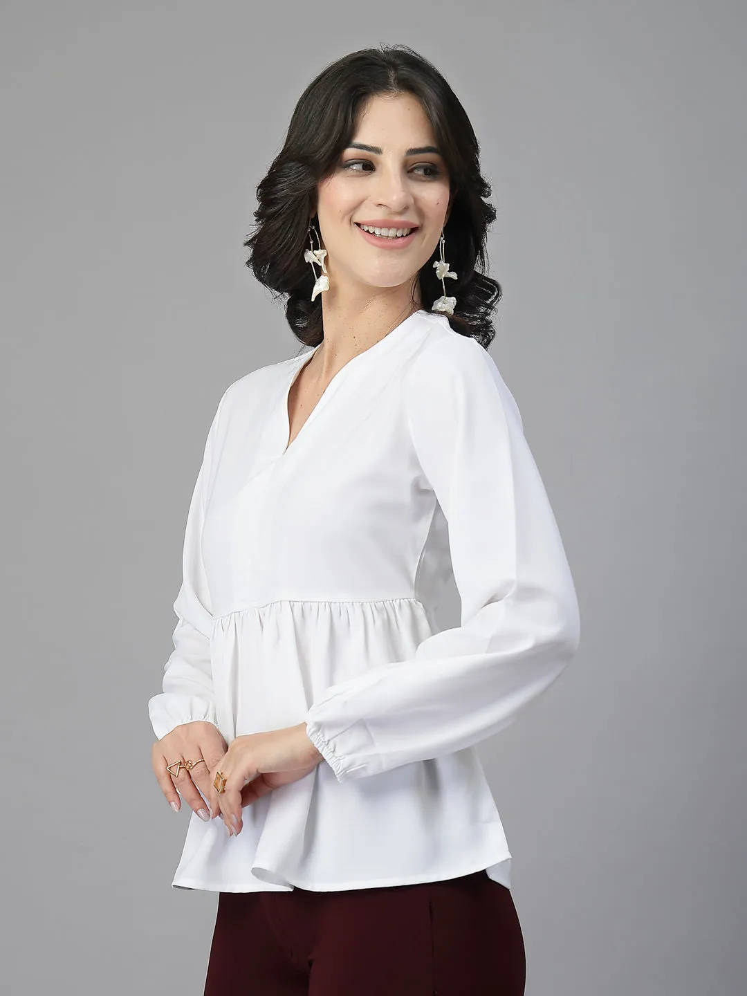 Style Quotient Women White top