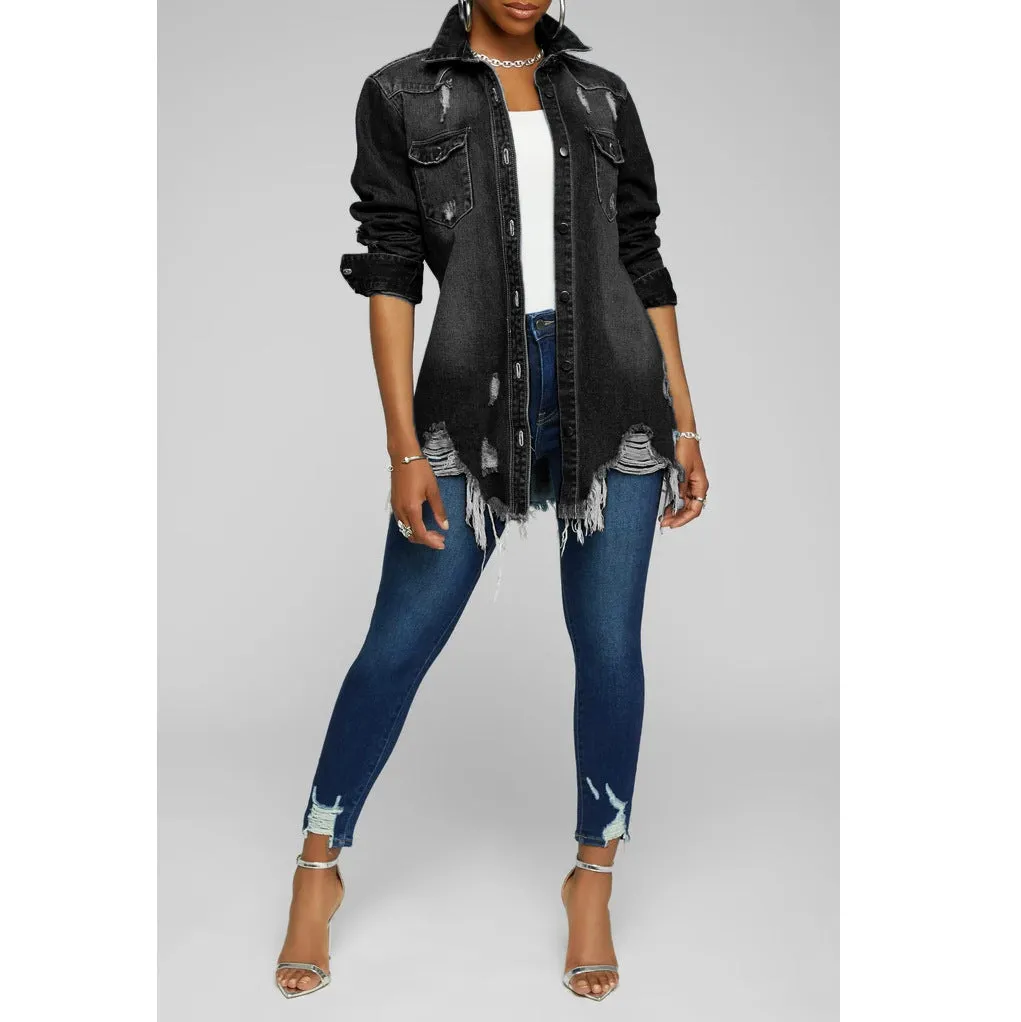 Stylish Sexy Denim Jacket for Bold and Confident Fashion