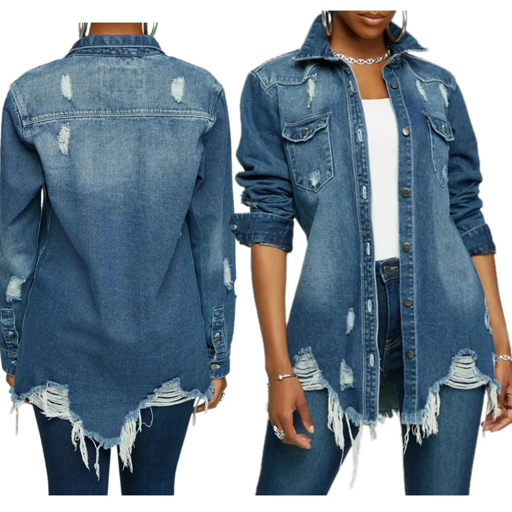 Stylish Sexy Denim Jacket for Bold and Confident Fashion
