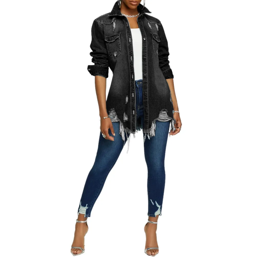 Stylish Sexy Denim Jacket for Bold and Confident Fashion