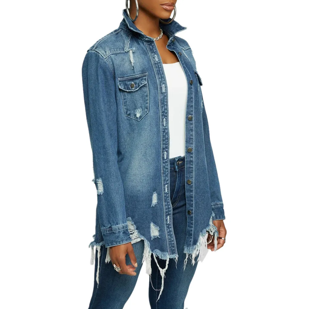 Stylish Sexy Denim Jacket for Bold and Confident Fashion