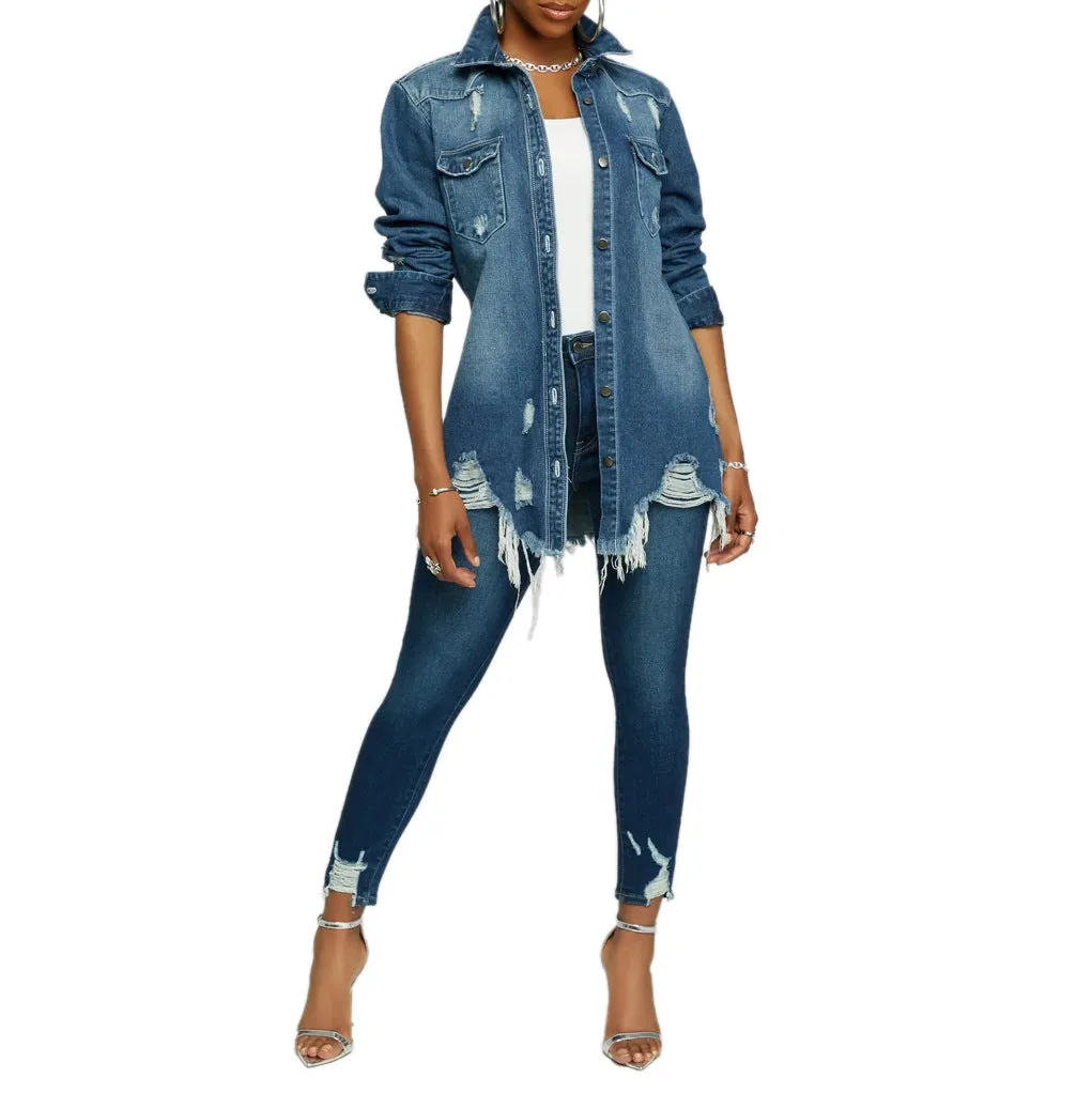 Stylish Sexy Denim Jacket for Bold and Confident Fashion