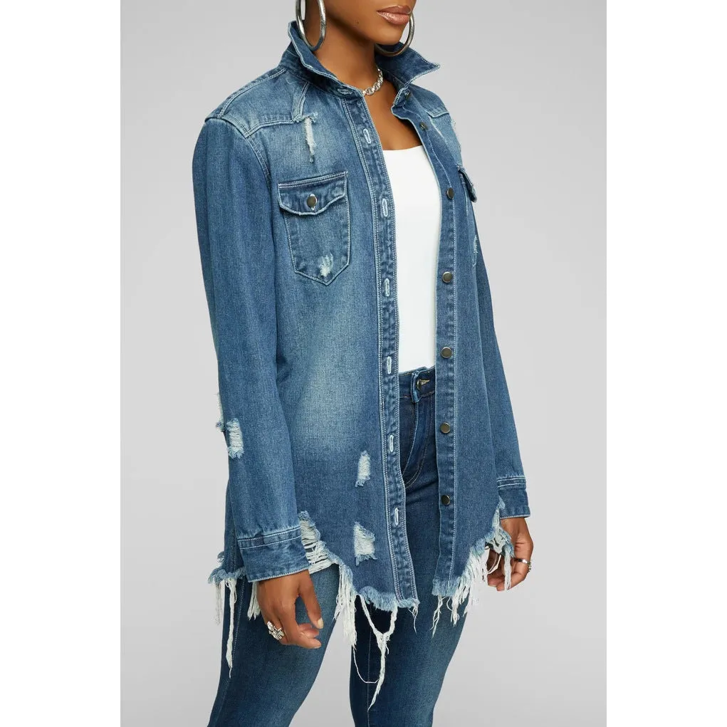 Stylish Sexy Denim Jacket for Bold and Confident Fashion