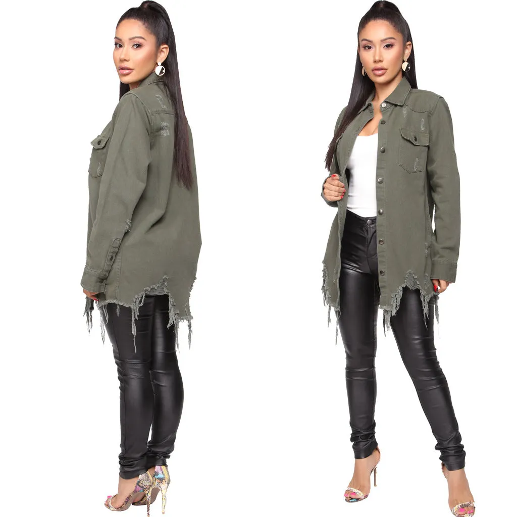 Stylish Sexy Denim Jacket for Bold and Confident Fashion