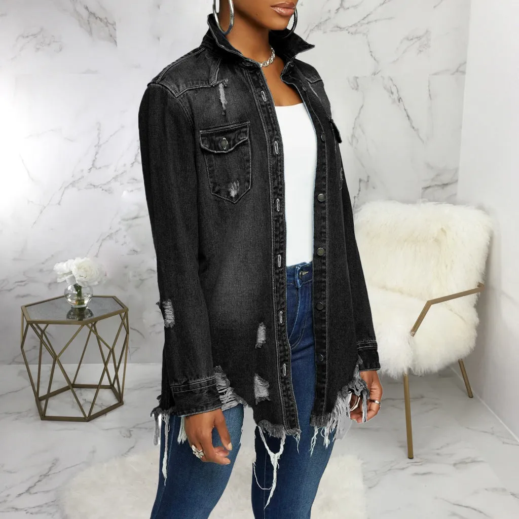 Stylish Sexy Denim Jacket for Bold and Confident Fashion