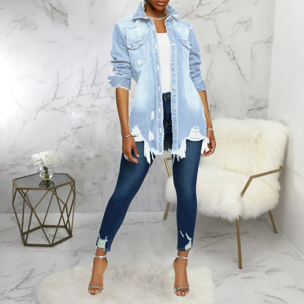 Stylish Sexy Denim Jacket for Bold and Confident Fashion