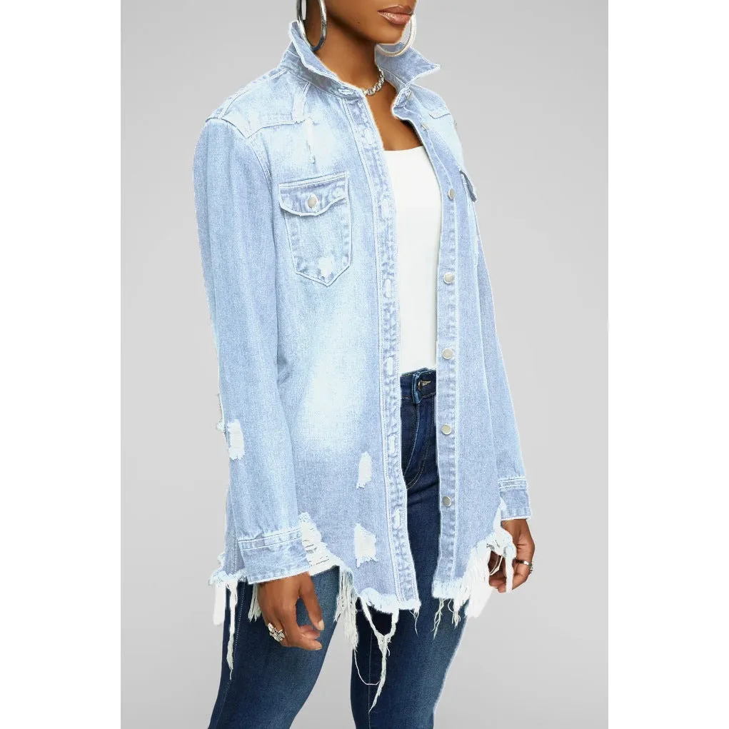 Stylish Sexy Denim Jacket for Bold and Confident Fashion