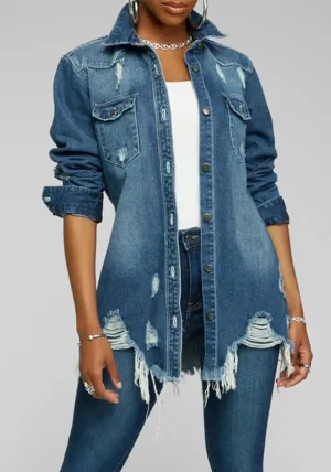 Stylish Sexy Denim Jacket for Bold and Confident Fashion
