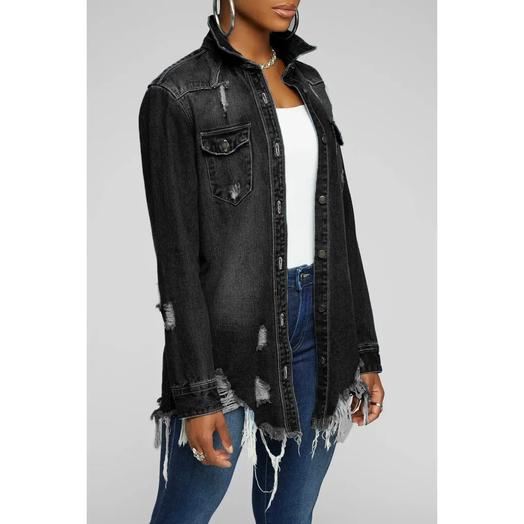 Stylish Sexy Denim Jacket for Bold and Confident Fashion