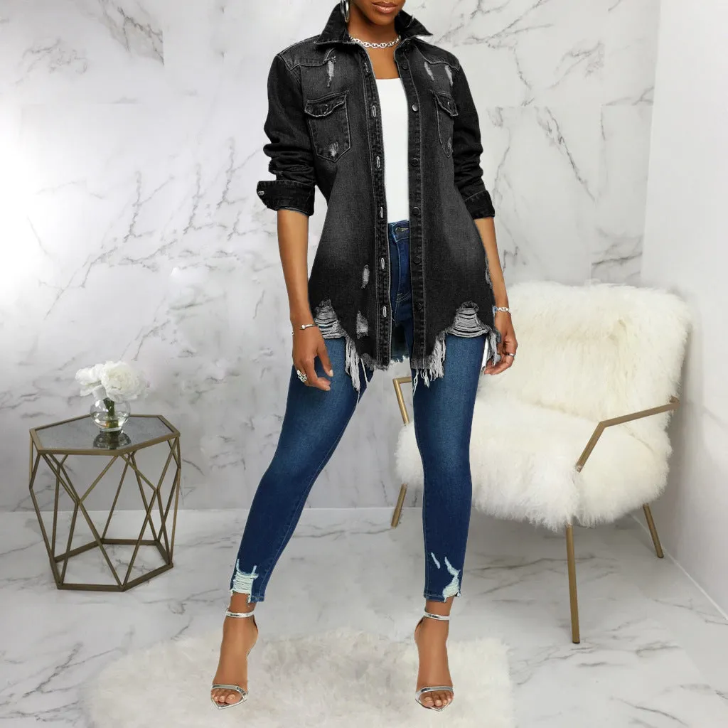 Stylish Sexy Denim Jacket for Bold and Confident Fashion