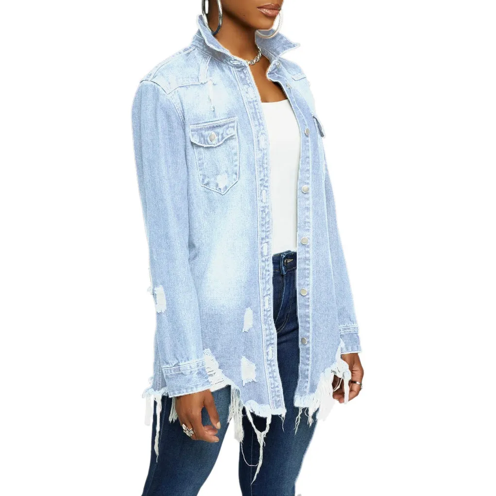 Stylish Sexy Denim Jacket for Bold and Confident Fashion